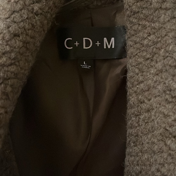 NWOT lined double breasted sweater jacket Lg - Picture 2 of 7